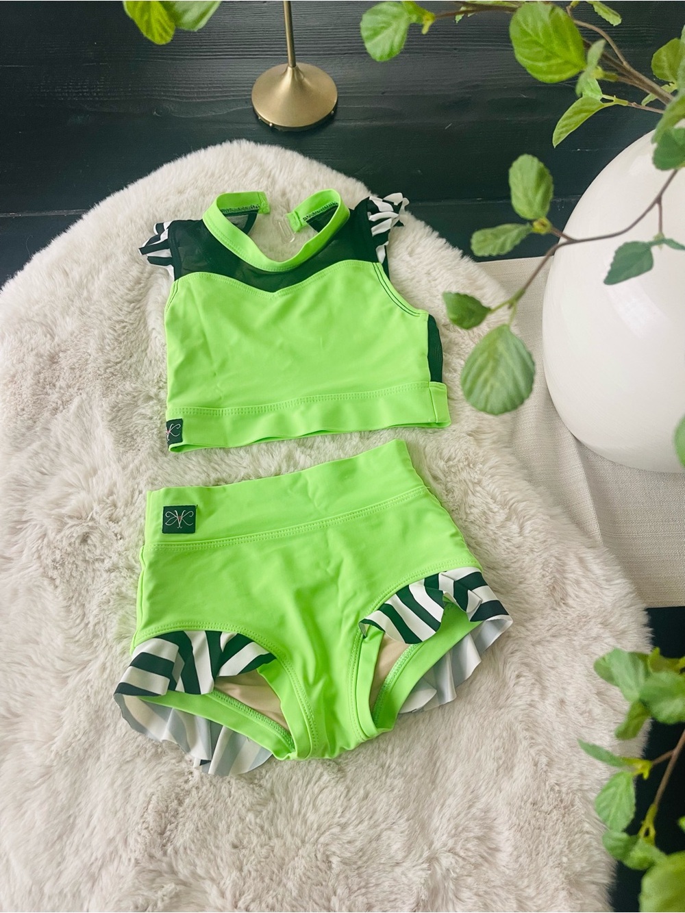 Kandi kouture green outfit set CM